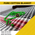 Cotton 4 Pcs Throws  with width 54 Inches and Length 115 Inches. 