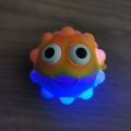 3D LED Pop Rainbow Stress Ball Glow In The Dark Stress Ball Decompression Squeeze Squishy Sensory Stress Relief Fidget Toy. 