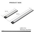 Vimite LED Aluminum Sensor lights USB induction night lights ultra-thin USB LED 3 Modes PIR Motion Sensor led Rechargeable Black kitchen cabinets lights lighting. 