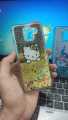 Samsung j6 Back Cover Water Glitter Cover_Print glitter cover_star cover_Samsung J6 girls back cover. 
