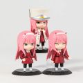 Darling in the FRANXX Zero Two 02 Cute PVC Figures Figurine Toys 3pcs/set. 