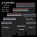 100Pcs Mini Zip lock Baggie Storage Plastic Packaging Jewelry Bags. 
