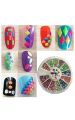 Nail Art kit for Girls Birthday Gift for Girls Little Girls, Kids Pretend Play (Random Cute Nail Designs)- Multicolor. 