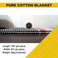 Cotton 4 Pcs Throws  with width 54 Inches and Length 115 Inches. 