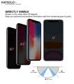 Apple IPhone 14 Pro Max  Anti_Spy Privacy Protector 180 Degree HD Tempered Glass Privacy Protector - Black. 