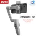 ZHIYUN SMOOTH Q3 & CINEPEER CQ5 - Smartphones Gimbal 3-Axis Flexible Phone Handheld Stabilizer with Fill Light for Android / IOS and And Every Smartphone (Official). 