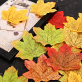 50Pcs Artificial Maple Leaves Autumn Leaves for Home Wedding Christmas Party Decoration Fabric Maple Leaf. 