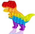 Dinasour design popit hard quality high quality big sound pops silicon material push popit toy For Kids. 