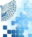 Japanese Hand fan reusable stencil for wall decoration, Furniture , Canvas DIY Home decoration by imart Stencils. 