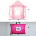 Sumbababy Princess Castle Tent for Girls Fairy Play Tents for Kids Hexagon Playhouse with Fairy Star Lights Toys for Children or Toddlers Indoor or Outdoor Games (Pink). 