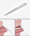 ericotry Stainless Steel Metal Nail Art Tool Dual Sided File With Curved Tip Finger Slit Knife Polished Plate Finger Trim Manicure Tool. 