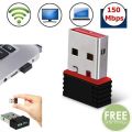 USB Wifi Wireless Adapter Mini Dongle For Windows 802.11n Computer Network Card Receiver. 