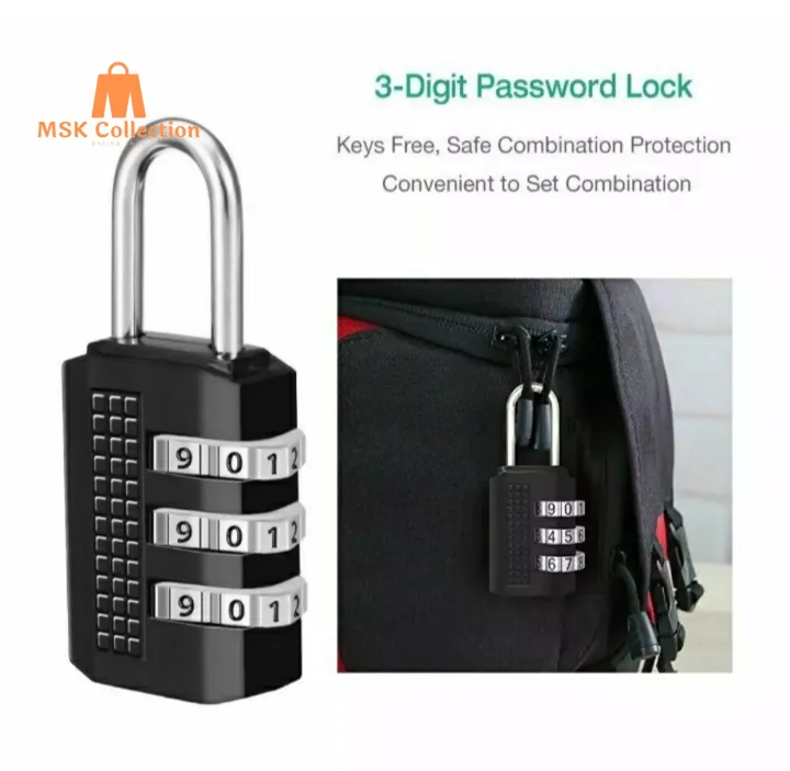 1Pc%203%20Digit%20Combination%20Lock%20Small%20Size%20Travel%20Bag%20Luggage%20Cabinet%20Padlock%20Outdoor%20Fitness%20Security%20Code%20Lock%20-%20Image%205