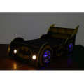 Furnishoo Batman Car Bed Sale in Pakistan - Kids Car Bed With Back Shelfs - Black Car Bed With Lights. 