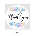 100 Pcs of 8 Types Floral Thank You Sticker for Seal Label Decoration Stationery Sticker. 