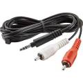 3.5mm Stereo Male to Male 2 RCA Audio Speaker AUX Cable Cord 2 in 1 Audio Cable for MP3 MP4 Cell phone. 