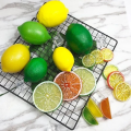 Artificial Fruit Lemon Slices Ornament Kitchen Wedding Lemon Party Decoration Supplies. 