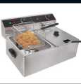 Imported Double Electric 12L Deep Fryer Stainless Steel French Fries Electric Frying Machine. 