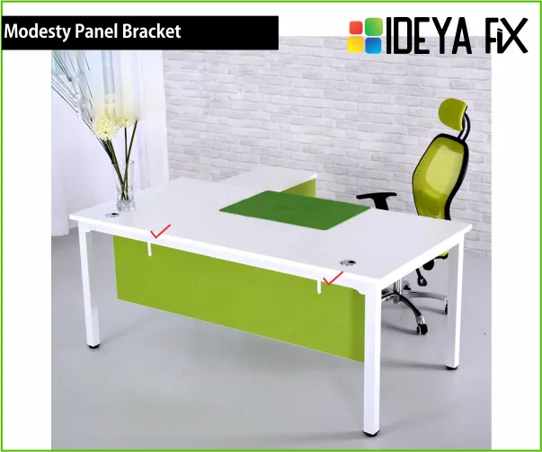 Zinc%20alloy%20baffle%20panel%20bracket%20decoration%20L-shaped%20desktop%20screen%20clamp%20support%20arm%20baffle%20installation%20fixture%20-%20Image%203