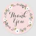 100 Pcs of 8 Types Floral Thank You Sticker for Seal Label Decoration Stationery Sticker. 