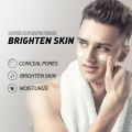 Laikou Men Skincare Makeup Sets Tone Up Cream Cleanser Oil Control Shrink Pore Gentle Cleansing Conceal Pores 2Pcs. 