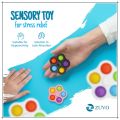 Sixonic Push Pop Bubble Fidget Spinner Sensory Toy Pop It Spinner For Kids & Adults For Stress Anxiety Relief. 