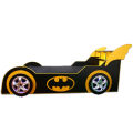 Furnishoo Batman Car Bed Sale in Pakistan - Kids Car Bed With Back Shelfs - Black Car Bed With Lights. 