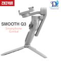 ZHIYUN SMOOTH Q3 & CINEPEER CQ5 - Smartphones Gimbal 3-Axis Flexible Phone Handheld Stabilizer with Fill Light for Android / IOS and And Every Smartphone (Official). 