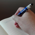 Metal Torch Pen With Crystal Light & Stylus | By MugArt.PK. 
