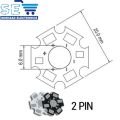 10pcs 1W 3W High Power LED Chip SMD Warm White SMD Spot Light with Heat Sink. 