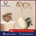 Folding Sunglasses In Round Packaging Handbag Decorative Sun Glasses Outdoor Travel Sunscreen Sunglasses Women UV400 Trendy Sunglasses For Women Polarized Round Chic Retro Sunglasses. 