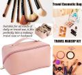 Portable Large Capacity Travel Cosmetic Bag with Handle Makeup Organizer Bag Storage Makeup Bag Waterproof PU Leather Travel Toiletry Bag for Women. 
