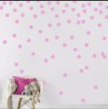 Pack of 100 Dot Circles Polka Dots Circle Wall Stickers For kids Bedroom Decor wall star white black red yellow ( 3cm Each). 