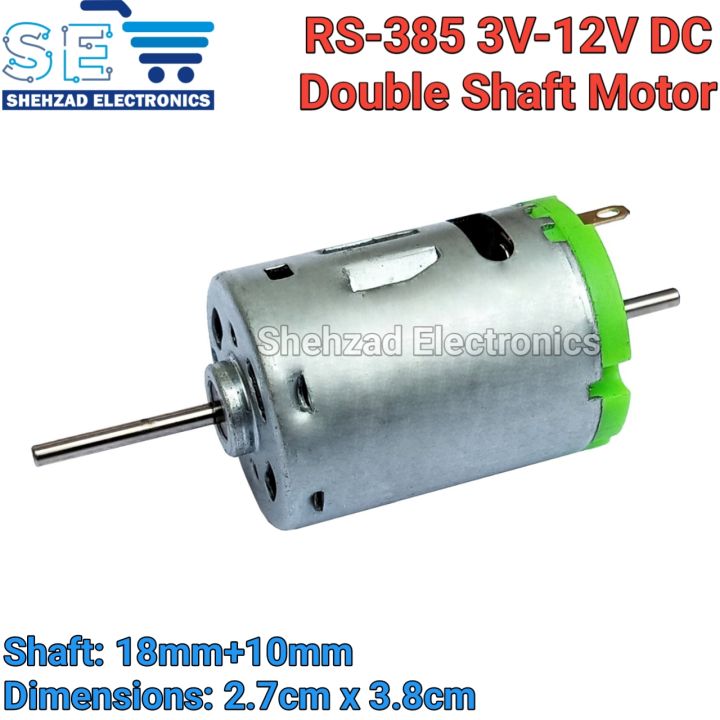RS-385 Double Shaft 3V-12V Brush DC Motor High Speed For Electric Appliance