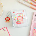 Panda Online Pvc Lovely Loose-leaf Album, Three-hole Photo Album, Girl Sticker Collection Book, Diy Hand Account Book, Small Card Collection Book. 