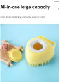 Pet Bath Brush for Cat & Dog Shower Bath Brush Massage Gloves Soft Safety Silicone Comb with Shampoo Box Pet Accessories for Cats Shower Grooming Tool. 