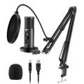 MAONO PM422 USB Microphone for PC, Professional Computer Condenser Mic with Mute, Mic Gain, Zero Latency Monitoring, Boom Arm for Studio, Podcast, Gaming, Streaming, Recording. 