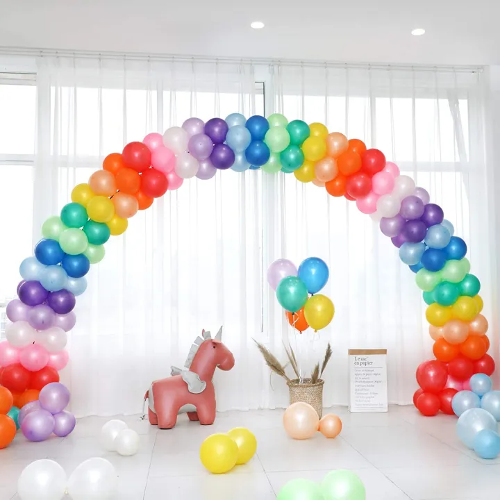 Pack%20of%2025/50/100%20Pieces%20Multicolor%2012"%20Rainbow%20Latex%20Balloons%20Assorted%20Colors%20for%20Vibrant%20Birthday,%20Baby%20Shower,%20Wedding%20Party%20Decorations%20-%20Image%208