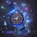 Starry Sky Watch Women Luxury Mesh Band Stainless Steel Quartz Wristwatch Magnetic Buckle Lady Female Blue Watches Reloj Mujer. 