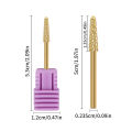 Diamond Nail Drill Bits 3/32'' Russian Manicure Drill Bits Rotary Burr Cuticle Flame Tip Nail Accessories Tools Dead Skin Remove. 