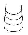 Delux Heavy Duty Space Saving Frying Pans Rack / Stand (Black). 