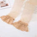 Women Stockings Lace Top Thigh High Thin Stockings Summer Transparent Female Over The Knee Socks. 