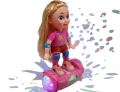 Doll with Hoverboard Toy for Girls | Balance Scooter with Lights & Music | Rotating Rolling Board | Cute Fashion Doll Playset for Kids 3+ | Gift Toy. 