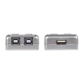 2X USB 2.0 Auto Sharing Switch 2 Port HUB Adapter Switcher for 2 PC Printer USB Switch Devices Support Windows. 