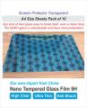 A4 Size Sheets Quantity 10 - Screen Protector - Nano Glass. 