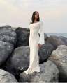 Elegant Long Western BodyCon Maxi Dress - Silk Party Wear BodyCon Maxi Dresses For Women. 