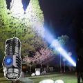 Three-Eyed Monster Mini Flash Super Power Flashlight Rechargeable Portable Outdoor Lighting Long-Range Powerful Flash Lights. 