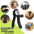 Adjustable Hand Grip Strengthener 5-60 Kgs, Best Nonslip R Shape Power Gripper Resistance Exercise Workout Home gym with Heavy Spring, Hand Gripper Exerciser, wrist Trainer, Forearm, Palm and Finger Grip Trainer,. 