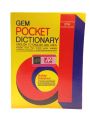 GEM POCKET DICTIONARY,DICTIONARY ENGLISH TO ENGLISH AND URDU, According To API standers, dictionary. 