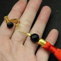 2022 New Anime VTuber Vox Akuma Earrings NIJISANJI EN Luxiem Red Tassel Ear Clips Unisex Cosplay Fashion Women Men Jewelry. 